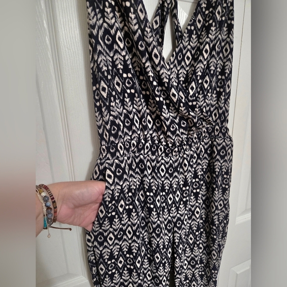 Ann Taylor LOFT Black and White Patterned Jumpsuit Size XS - Picture 3 of 11